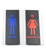 Bluemoona 1 Pair - 232mmx110mm Wall Stickers Door Sign Restroom Acrylic ... - £11.07 GBP