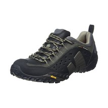 Merrell Intercept, Men&#39;s Lace-Up Outdoor Cross Trainer Shoes - Smooth Black, 9 U - $242.00