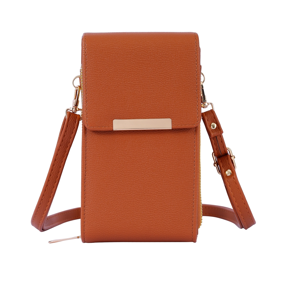 Sandol Evermore Crossbody Wallet, Tan