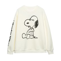 Beige Cute Dog Spring Women SweaterShirt Fashion Oversize Casual  Female Tops Ko - £113.24 GBP