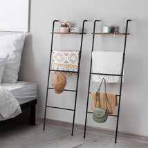 Vrisa Blanket Ladder Set Of 2 Blanket Rack For Living Room Wall Ladder With - $51.94