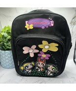 The Power Puff Girls Y2K Cartoon Network Black Mini Backpack Floral - €33,86 EUR