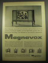 1956 Magnavox Videorama Television Advertisement - World&#39;s Finest - £14.54 GBP