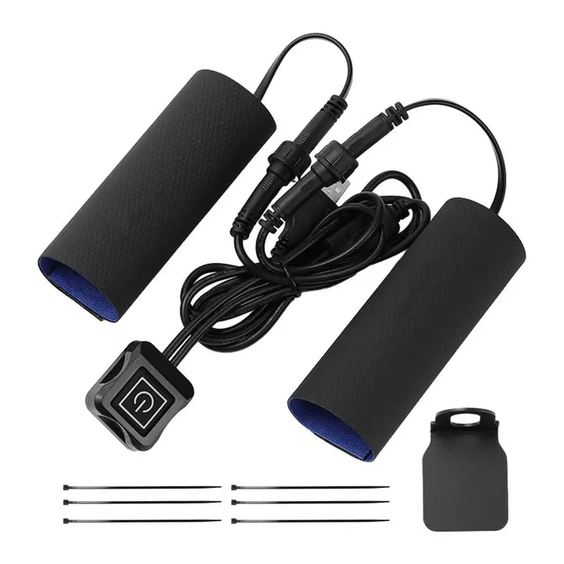 Heated Grips Cover Pad USB Handbar Warmer Electric Grips For Motorcycle Three - £15.13 GBP+
