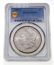1900-S Silver Morgan Dollar Graded by PCGS as MS62 - £474.21 GBP