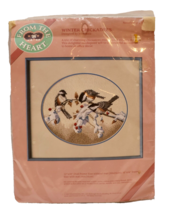 From The Heart Dimensions Winter Chickadees Needlepoint Kit 1987 - £13.19 GBP