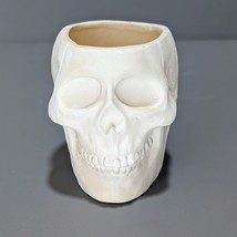 Ceramic Bisque Skull Planter Pot Ready to Paint - £7.91 GBP