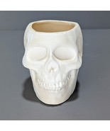 Ceramic Bisque Skull Planter Pot Ready to Paint - £7.78 GBP