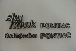 Buick Skyhawk Pontiac Fuel Injection Car Badge Emblem Nameplates 1970s Lot of 4 - £26.83 GBP