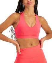 allbrand365 designer Womens Activewear Low Impact Sports Bra,Flamenco Pink,L - £26.95 GBP