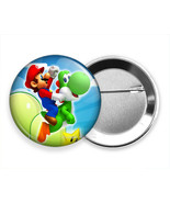 SUPER MARIO BROTHERS RIDING YOSHI NEW PIN PINBACK BUTTON VIDEO GAMER GIF... - $16.49 CAD+