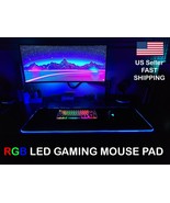 RGB LED Extra / Large / Small / Soft Gaming Mouse Pad Glowing 35.4&quot; X 15... - £12.46 GBP+