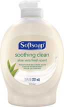 Softsoap Liquid Hand Soap with Flip Top Cap, Soothing Clean, Aloe Vera Fresh Sce - £11.18 GBP