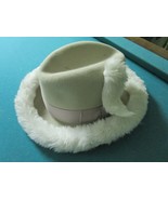 Alpha Godfather Faux Fur -hat - JUNE&#39;S Young Wide Brim TOP Flower PICK1 - $128.66 CAD