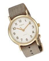 Timex Weekender 38 mm Metallic Gold Watch TW2R92300 - £106.29 GBP