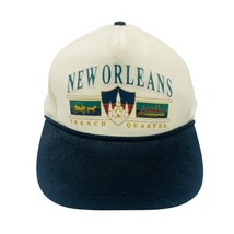 Vintage 90&#39;s New Orleans French Quarter Rope Adjustable Snapback Dad Hat Cap - £19.33 GBP