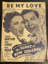 Vintage Be My Love Sheet Music Kathryn Grayson Mario Lanza Sammy Cahn - 1950 - £9.57 GBP