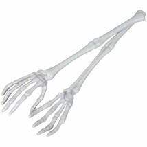 Halloween Gothic SKELETON HAND ARMS TONGS SERVERS Kitchen Utensils Table... - £3.89 GBP