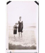 Vintage Photo Father &amp; Son At Port Dover 1924 - $5.48