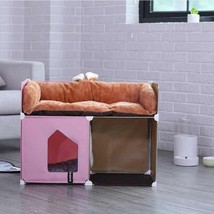 Cozy Kitty Retreat: Double-Story Enclosed Cat House - £59.30 GBP+