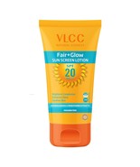 VLCC FAIR+GLOW SUN SCREEN LOTION SPF20 - 50 ML(pack of 3) - $13.48