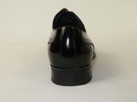 Men's Giovanni Shoes High Quality Leather Wing Tip Derby LINCOLN Black image 5