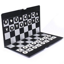 Foldable MINI Magnetic Chess Set Portable Wallet Pocket chess Board Games - $21.01