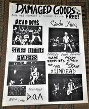 XRARE: Damaged Goods #6 Aug. 1981 punk fanzine: Dead Boys / Stiff Little... - £138.16 GBP