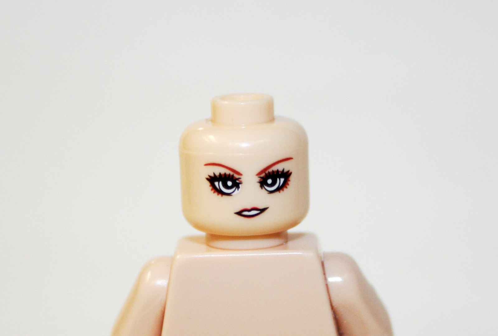 Single Sale Head  female Big Eyes Minifigure head DIY Block Toys - $2.00