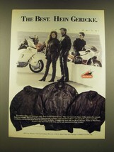 1990 Hein Gericke Concord, Dakar and V-Pilot Motorcycle Jackets Ad - £14.65 GBP