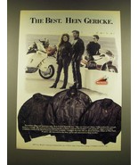 1990 Hein Gericke Concord, Dakar and V-Pilot Motorcycle Jackets Ad - £14.78 GBP