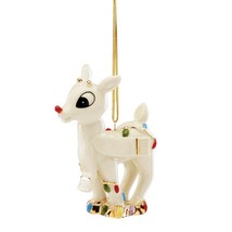 Lenox Rudolph&#39;s Christmas Glow Ornament Figurine 2020 Red Nosed Reindeer NEW - £75.58 GBP