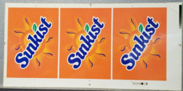 Sunkist Juicy Logo Proof Preproduction Advertising Triple Slide Orange Soda 2006 - £15.12 GBP