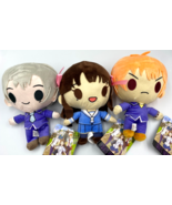 Set of 3 Plush Toys Fruits Basket Anime Crunchyroll Tohru, Yuki, Kyo 7 i... - $45.07