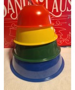 Vtg 80s Pyrex Primary Color Clear Bottom Nesting Mixing Bowl Set 326 325... - $2,341.85 MXN