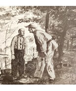 1888 Mr Britton And Big Bob Wood Engraving Print Victorian Ephemera DWNN11 - $34.03 CAD