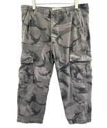 Wrangler Mens Cargo Gray Camouflage Camo Multiple Pockets Pants Size 36 ... - $28.81 CAD