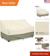 Weather-Resistant Patio Loveseat Cover - Double-Stitched Seams and Air V... - $75.46
