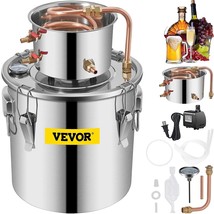 VEVOR Water Alcohol Distiller, 3 Gal, Distillery Kit w/Circulating Pump, Alcohol - £101.51 GBP