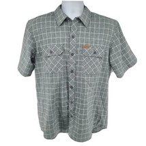 Orvis Classic Collection Button Shirt Short Sleeve Gray Plaid Size M - £14.67 GBP