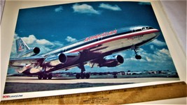 American Airlines  DC10  12” X 16  Print- Lithograph. - £7.06 GBP