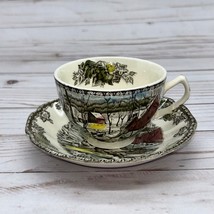 Johnson Brothers Friendly Village The Ice House Tea/Coffee Cup and Saucer - £10.30 GBP