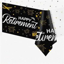 RetireJoy Tablecloth - Celebrate Retirement Party Decor with this Happy Retireme - £15.26 GBP