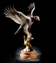 Soher Large Figure Bronze Eagle Base marble Gold French New brand Spain - $7,270.56