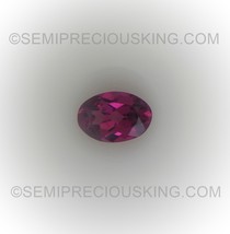 Natural Rhodolite Oval Faceted Cut 6X4mm Plum Color SI Clarity Loose Gemstone - £3.01 GBP
