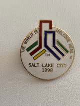 The World Is Welcome Here Salt Lake City Utah 1998 Olympics Bid Pin - $20.00