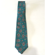 Paisley print design silk neck tie the Valeriano collection - $19.75