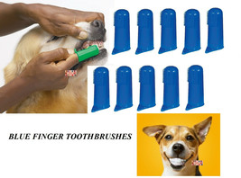10 PET DOG CAT Finger Pro DENTAL Teeth RUBBER TOOTH BRUSH ORAL CARE Toot... - £9.40 GBP