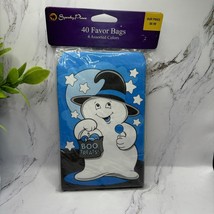 New Vintage Halloween Ghost Favor Paper Bags Pack Of 40 Party Treat Good... - $7.74
