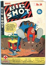 Big Shot #54 1945-FACE-SKYMAN-PALOOKA-CHARLIE CHAN-WW2 G/VG - £40.23 GBP